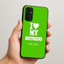 כיסוי בעיצוב אישי עם השם שלך לדגם - Samsung Galaxy A07 4G בעיצוב אוהבת את החבר שלי