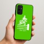 כיסוי בעיצוב אישי עם השם שלך לדגם - Samsung Galaxy A07 4G בעיצוב רוכב סוסים