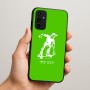 כיסוי בעיצוב אישי עם השם שלך לדגם - Samsung Galaxy A07 4G בעיצוב ילד סקייטבורד