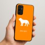 כיסוי בעיצוב אישי עם השם שלך לדגם - Samsung Galaxy A07 4G בעיצוב כלב