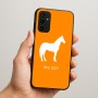 כיסוי בעיצוב אישי עם השם שלך לדגם - Samsung Galaxy A07 4G בעיצוב סוס
