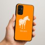 כיסוי בעיצוב אישי עם השם שלך לדגם - Samsung Galaxy A07 4G בעיצוב זברה