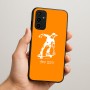 כיסוי בעיצוב אישי עם השם שלך לדגם - Samsung Galaxy A07 4G בעיצוב ילד סקייטבורד