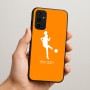 כיסוי בעיצוב אישי עם השם שלך לדגם - Samsung Galaxy A07 4G בעיצוב שחקנית כדורגל - אישה