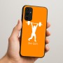 כיסוי בעיצוב אישי עם השם שלך לדגם - Samsung Galaxy A07 4G בעיצוב הרמת משקולות