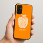 כיסוי בעיצוב אישי עם השם שלך לדגם - Samsung Galaxy A07 4G בעיצוב הדפס תפוח