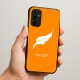 כיסוי בעיצוב אישי עם השם שלך לדגם - Samsung Galaxy A07 4G בעיצוב נוצת נוצה