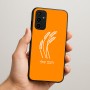 כיסוי בעיצוב אישי עם השם שלך לדגם - Samsung Galaxy A07 4G בעיצוב חיטה גלית זהב
