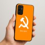כיסוי בעיצוב אישי עם השם שלך לדגם - Samsung Galaxy A07 4G בעיצוב פטיש ומגל