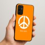 כיסוי בעיצוב אישי עם השם שלך לדגם - Samsung Galaxy A07 4G בעיצוב סמל השלום