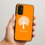 כיסוי בעיצוב אישי עם השם שלך לדגם - Samsung Galaxy A07 4G בעיצוב עץ
