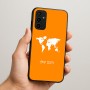 כיסוי בעיצוב אישי עם השם שלך לדגם - Samsung Galaxy A07 4G בעיצוב מפת העולם