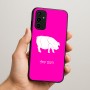 כיסוי בעיצוב אישי עם השם שלך לדגם - Samsung Galaxy A07 4G בעיצוב חזיר