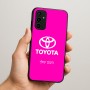כיסוי בעיצוב אישי עם השם שלך לדגם - Samsung Galaxy A07 4G בעיצוב טויוטה