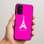כיסוי בעיצוב אישי עם השם שלך לדגם - Samsung Galaxy A07 4G בעיצוב מגדל אייפל