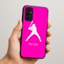 כיסוי בעיצוב אישי עם השם שלך לדגם - Samsung Galaxy A07 4G בעיצוב שחקן בייסבול