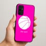כיסוי בעיצוב אישי עם השם שלך לדגם - Samsung Galaxy A07 4G בעיצוב כדורסל