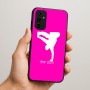 כיסוי בעיצוב אישי עם השם שלך לדגם - Samsung Galaxy A07 4G בעיצוב ברייקדאנס