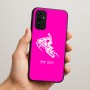 כיסוי בעיצוב אישי עם השם שלך לדגם - Samsung Galaxy A07 4G בעיצוב אופנוע שלג