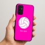 כיסוי בעיצוב אישי עם השם שלך לדגם - Samsung Galaxy A07 4G בעיצוב כדור כדורעף