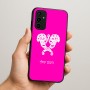כיסוי בעיצוב אישי עם השם שלך לדגם - Samsung Galaxy A07 4G בעיצוב פרחי קרן