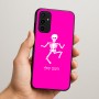 כיסוי בעיצוב אישי עם השם שלך לדגם - Samsung Galaxy A07 4G בעיצוב סקלטון