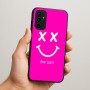 כיסוי בעיצוב אישי עם השם שלך לדגם - Samsung Galaxy A07 4G בעיצוב סמיילי
