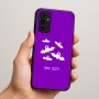 כיסוי בעיצוב אישי עם השם שלך לדגם - Samsung Galaxy A07 4G בעיצוב עטלפים