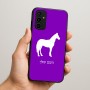 כיסוי בעיצוב אישי עם השם שלך לדגם - Samsung Galaxy A07 4G בעיצוב סוס