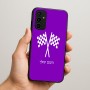 כיסוי בעיצוב אישי עם השם שלך לדגם - Samsung Galaxy A07 4G בעיצוב דגל המירוץ