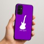כיסוי בעיצוב אישי עם השם שלך לדגם - Samsung Galaxy A07 4G בעיצוב גיטרה