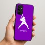 כיסוי בעיצוב אישי עם השם שלך לדגם - Samsung Galaxy A07 4G בעיצוב שחקן בייסבול