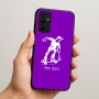 כיסוי בעיצוב אישי עם השם שלך לדגם - Samsung Galaxy A07 4G בעיצוב ילד סקייטבורד