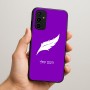 כיסוי בעיצוב אישי עם השם שלך לדגם - Samsung Galaxy A07 4G בעיצוב נוצת נוצה
