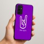 כיסוי בעיצוב אישי עם השם שלך לדגם - Samsung Galaxy A07 4G בעיצוב יד סלע