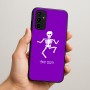 כיסוי בעיצוב אישי עם השם שלך לדגם - Samsung Galaxy A07 4G בעיצוב סקלטון