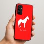 כיסוי בעיצוב אישי עם השם שלך לדגם - Samsung Galaxy A07 4G בעיצוב סוס