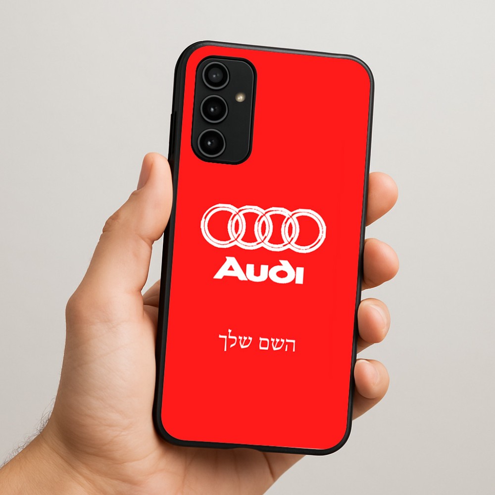 כיסוי בעיצוב אישי עם השם שלך לדגם - Samsung Galaxy A07 4G בעיצוב אאודי