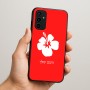כיסוי בעיצוב אישי עם השם שלך לדגם - Samsung Galaxy A07 4G בעיצוב פרח היביסקוס