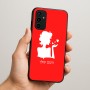 כיסוי בעיצוב אישי עם השם שלך לדגם - Samsung Galaxy A07 4G בעיצוב אהבת נשים