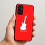 כיסוי בעיצוב אישי עם השם שלך לדגם - Samsung Galaxy A07 4G בעיצוב גיטרה