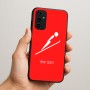 כיסוי בעיצוב אישי עם השם שלך לדגם - Samsung Galaxy A07 4G בעיצוב קפיצת סקי אולימפית