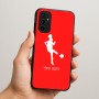 כיסוי בעיצוב אישי עם השם שלך לדגם - Samsung Galaxy A07 4G בעיצוב שחקנית כדורגל - אישה
