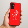 כיסוי בעיצוב אישי עם השם שלך לדגם - Samsung Galaxy A07 4G בעיצוב שחקן כדורגל