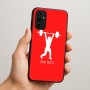 כיסוי בעיצוב אישי עם השם שלך לדגם - Samsung Galaxy A07 4G בעיצוב הרמת משקולות