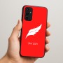 כיסוי בעיצוב אישי עם השם שלך לדגם - Samsung Galaxy A07 4G בעיצוב נוצת נוצה
