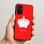 כיסוי בעיצוב אישי עם השם שלך לדגם - Samsung Galaxy A07 4G בעיצוב כתר מלכותי