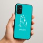 כיסוי בעיצוב אישי עם השם שלך לדגם - Samsung Galaxy A07 4G בעיצוב חתול