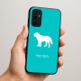 כיסוי בעיצוב אישי עם השם שלך לדגם - Samsung Galaxy A07 4G בעיצוב כלב