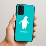 כיסוי בעיצוב אישי עם השם שלך לדגם - Samsung Galaxy A07 4G בעיצוב פינגווין